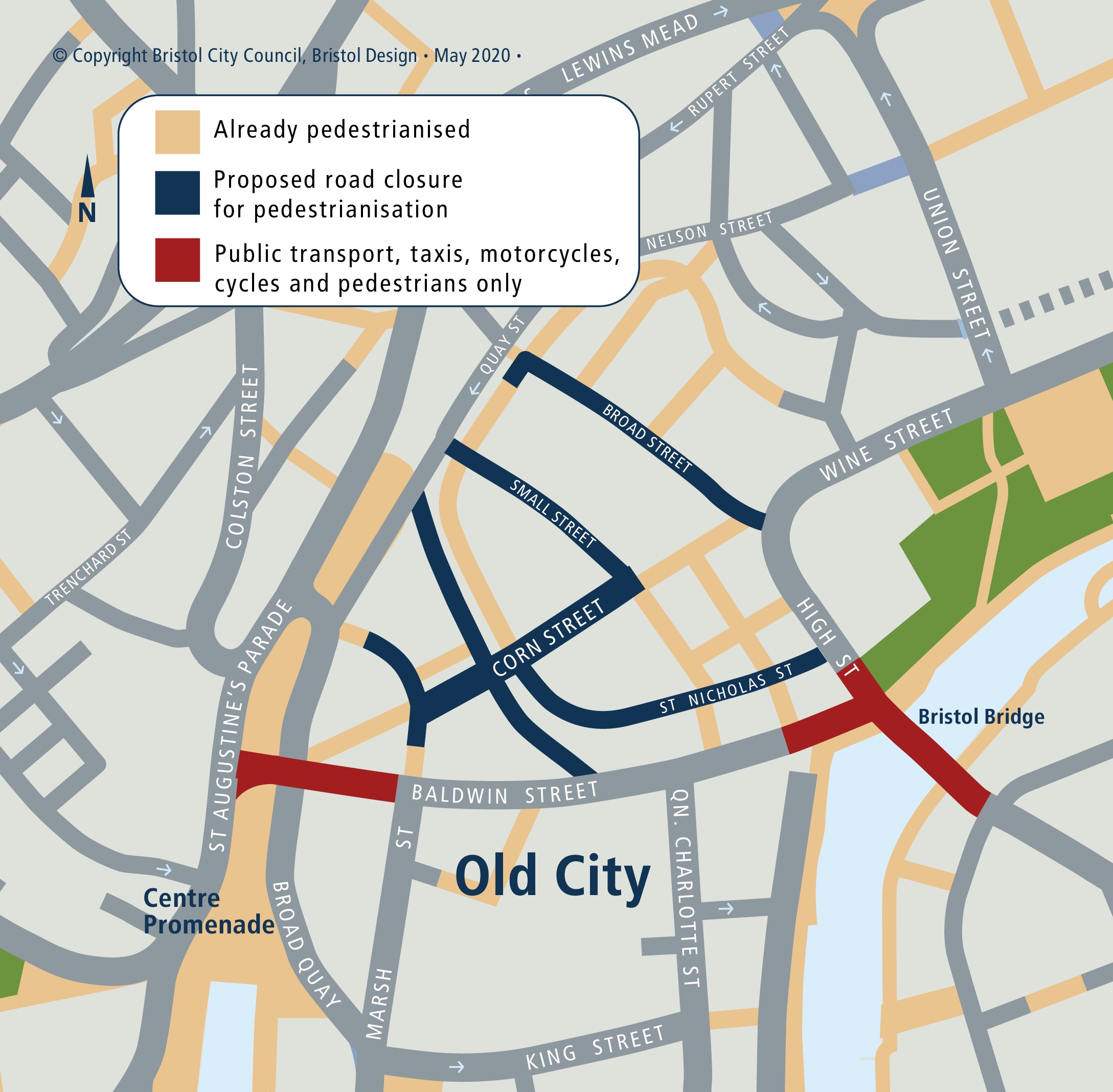 Cars to be banned from parts of Bristol city centre in major boost