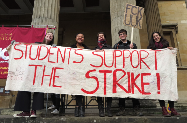 Image of the 2021 UCU Bristol strike