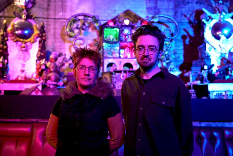 Image of Abi Hill, Loco Klub's venue manager, with programming manager Sam Patching (credit: Aphra Evans)