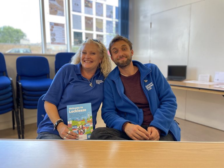 Image of Maria Perrett and Alex Bugden of Lockleaze Neighbourhood Trust, which developed the concept of a local lettings policy with residents (credit: Alex Turner)