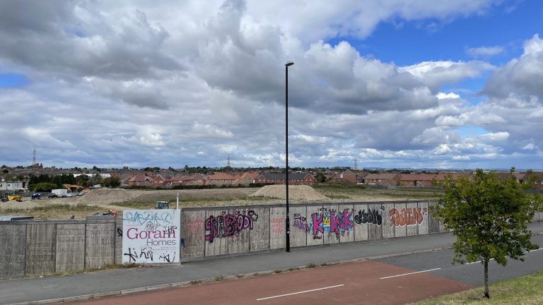 Image of a Goram Homes construction site in Lockleaze (credit: Alex Turner)