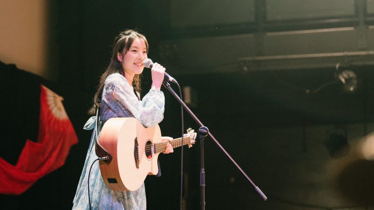Image of Monica Wat performing at MOON FEST in September 2022 (credit: Peter Wan)