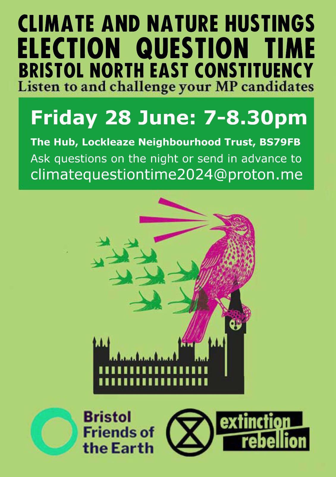 Bristol North East Climate and Nature Hustings The Bristol Cable