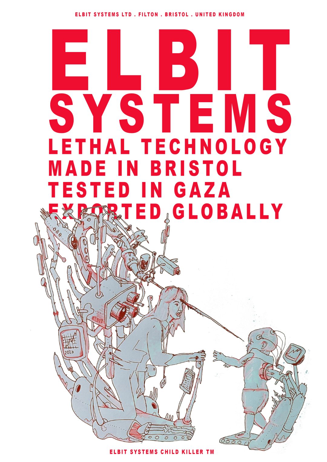 ation of a machine piercing a woman through the head. 